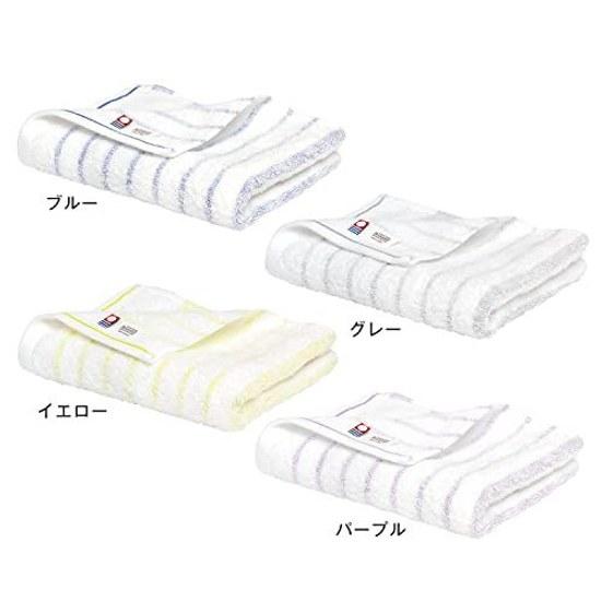 Bloom Imabari Towel Certified Face 4-Piece Set Natural Border Absorbent Quick-Dry Room Drying Soft 100 Cotton Made Japan (Assorted)