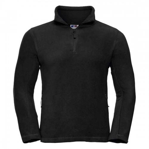 Russell Mens Quarter Zip Outdoor Fleece Top