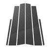 6Pcs Carbon Fiber Look Pillar Posts For Mercedes-Benz C-Class W203 2001-2007 Door Window Trim Cover Stickers
