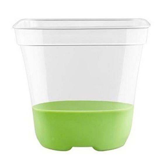 6/12 шт. силиконовый детский горшок, прозрачные квадратные горшки для растений с дренажными отверстиями, легкая пересадка, пластиковый многоразовый цветочный горшок для здорового роста корней