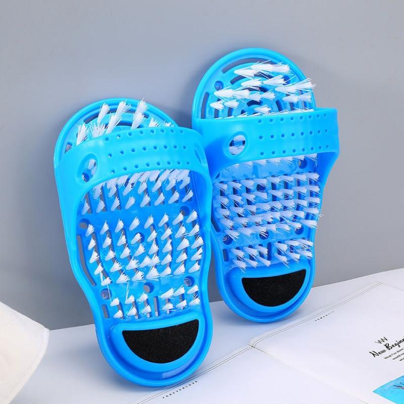 1PCS Shower Foot Scrubber Massager Cleaner Spa Exfoliating Washer Wash Foot Repair Slippers Bathroom Foot Brushes Remove Dead Skin