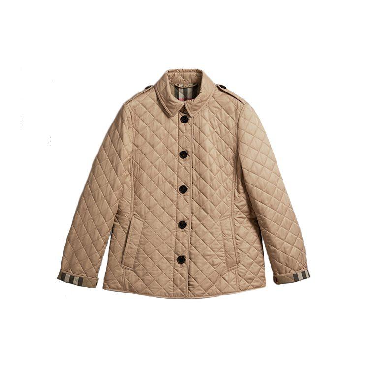Burberry Куртки женские, хаки, с отворотом, средней толщины, другие цвета, 80213621