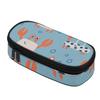 Pen Case Roomy Interior 300D Polyester Smooth Zipper with Mesh Pocket Removable Divider and Pen Slots for Everyday Study