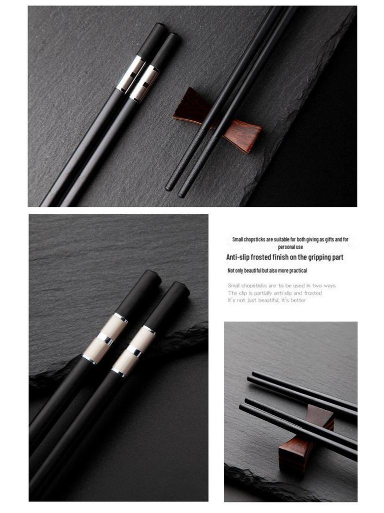 Палочки для еды из бытового сплава Chuangjian, изготовленные для отелей и ресторанов, поставляются в наборе из 10 пар из некостяного фарфора, бамбука и дерева.