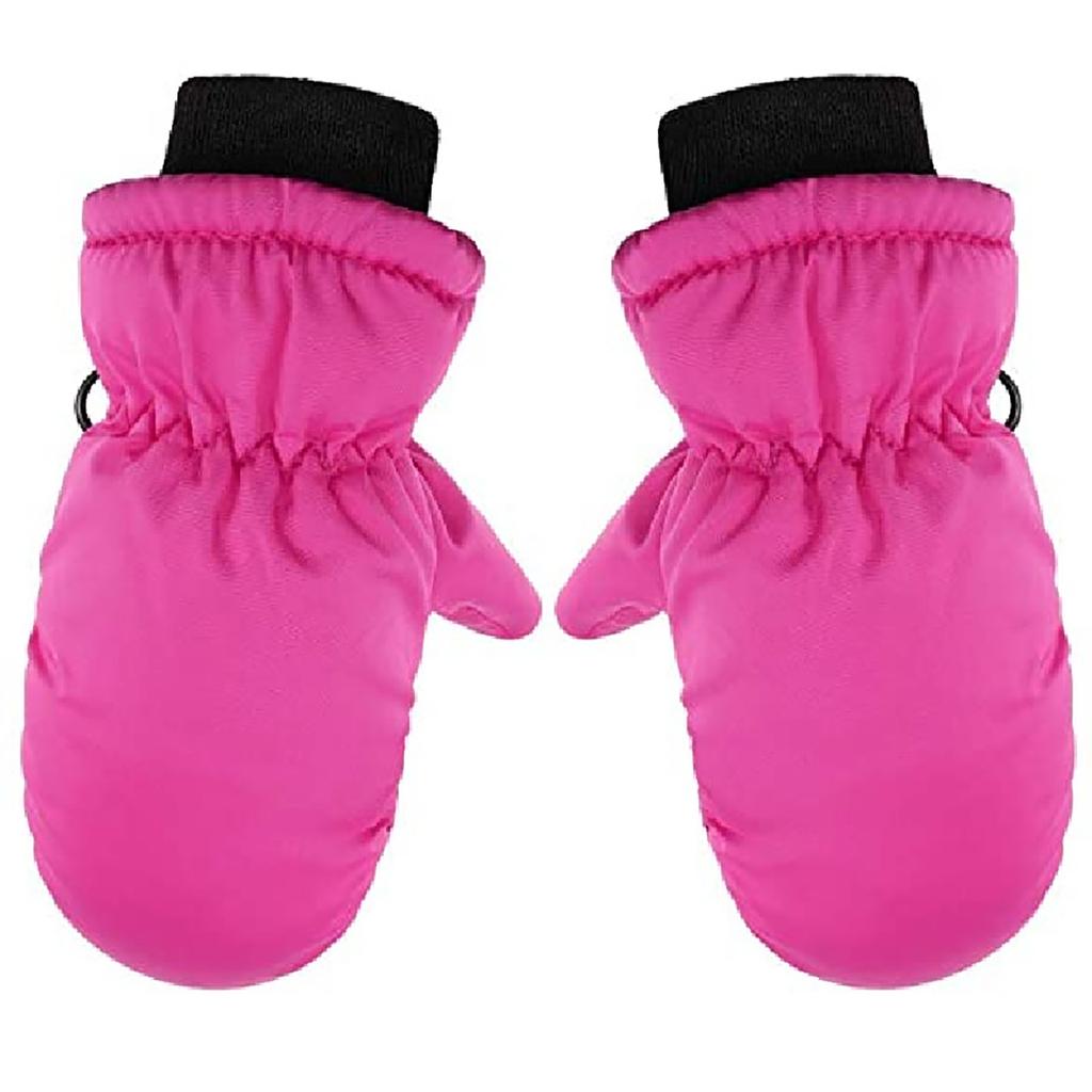 Thick Warm Children Ski Gloves 2-5Year Boys Girls Plush Mittens Windproof Waterproof Outdoor Baby Hand Covers Winter Kids Glove