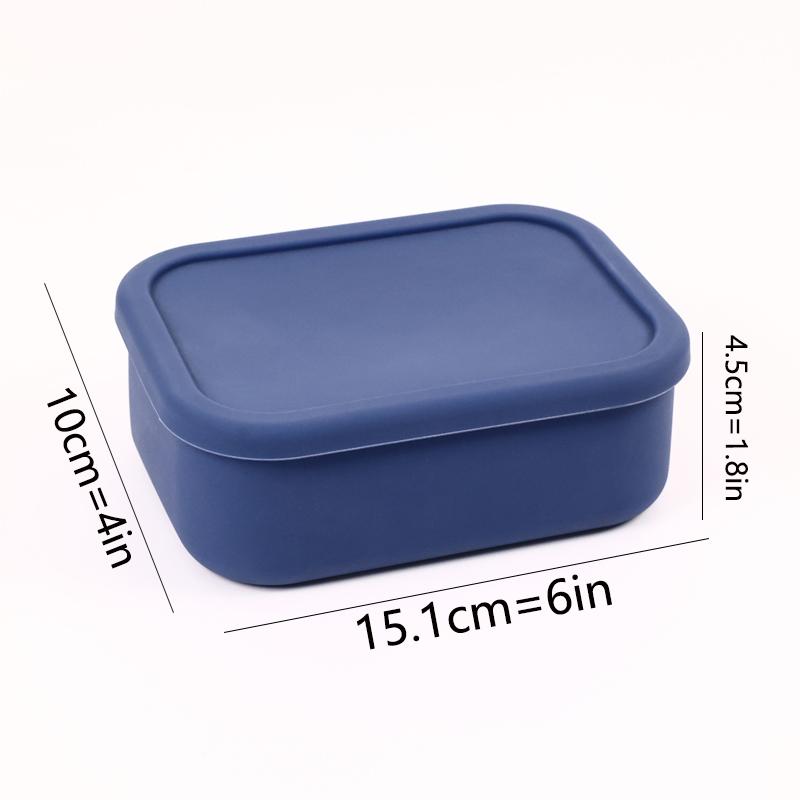 Silicone Bento Box Made from Platinum LFGB German Silicone - Microwave, Freezer and Oven Safe - Lunch, Snack and Food Container