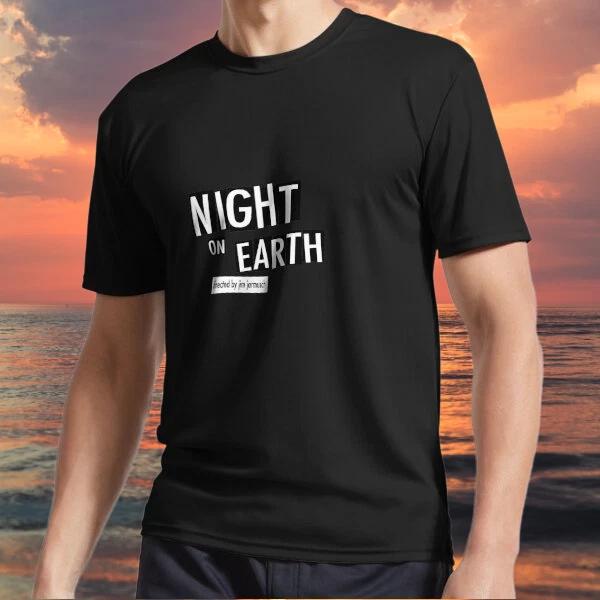 Новый товар NIGHT ON EARTH Активная футболка с логотипом Смешная Американский размер от S до 5XL