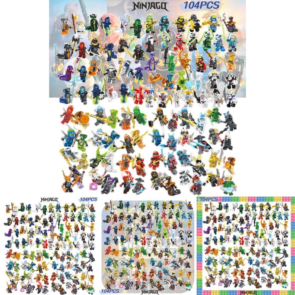 High-quality Moc 104pcs Phantom Ninja Building Blocks Abs Plastic Non-electric Diy