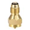 Lixada  Safety POL Adapter Propane Refill Adapter Solid Brass Regulator Valve LPG Tank Refiller