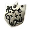 Les Trésors De Lily [E4246] — Мужской кулон «Blason», черный, белый