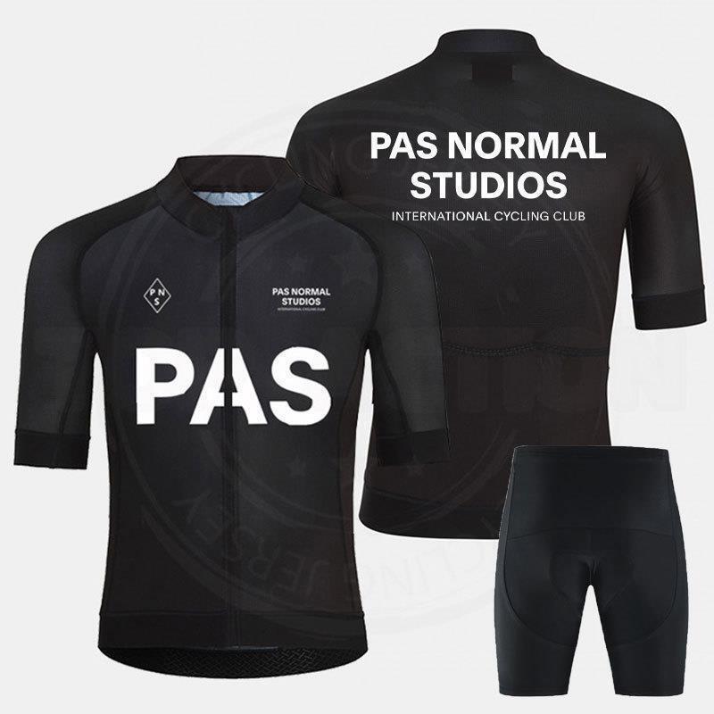 Mens Breathable Cycling Jersey Set With Bib Shorts Sportswear Road Bike Riding