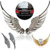 Автомобильная наклейка 3D стерео металлическое крыло ангела украшение автомобиля с наклейками эмблема хромированный автомобиль 3D большие крылья автомобильная наклейка