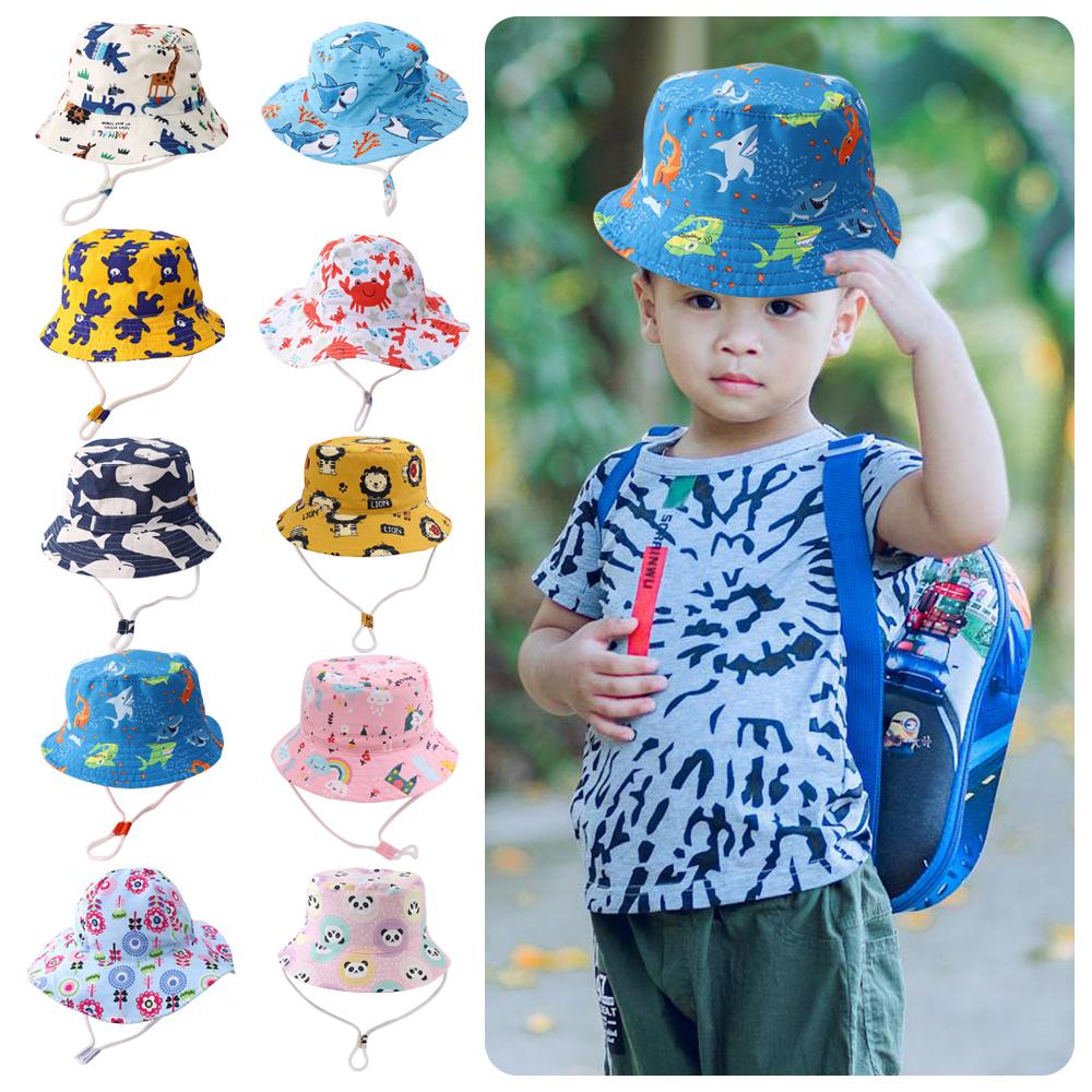 Защита от ультрафиолета Детские шапки Солнцезащитная детская панама Милая шляпа-панама для детей на открытом воздухе Малыш