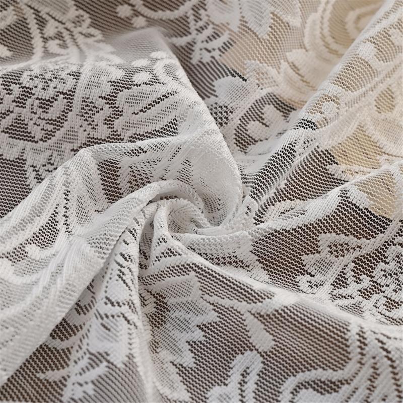 Полупрозрачная кружевная занавеска с цветочным узором, решение для оформления окна, мягкое рассеивание света, украшение для дома