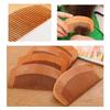 Peach Wood Comb  Thickened Dense Tooth Comb  Massage Anti Stripping Anti-static Comb  Convenient Carrying  Round Toothed