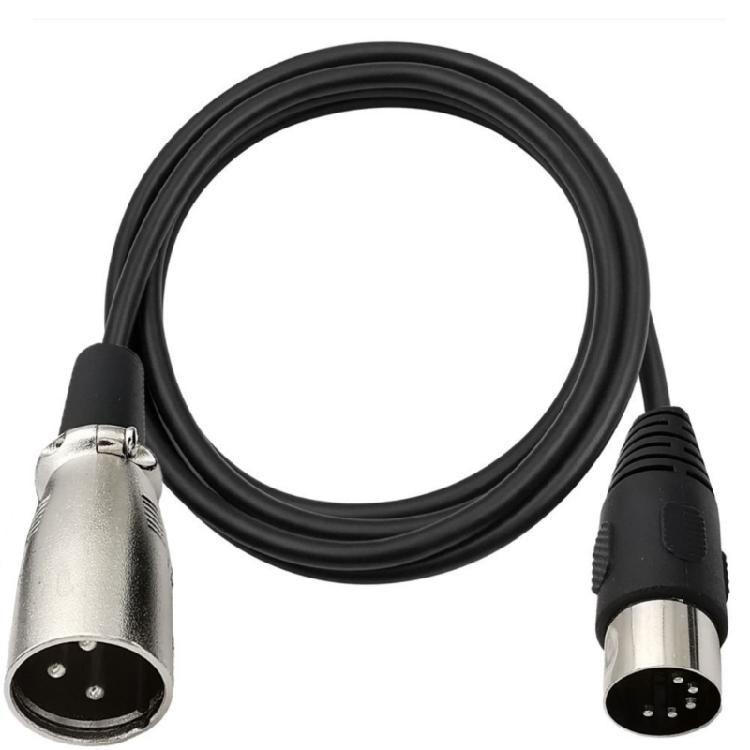 Длинный износостойкий кабель-адаптер MIDI to XLR DIN 5Pin to XLR Audio для долговечности