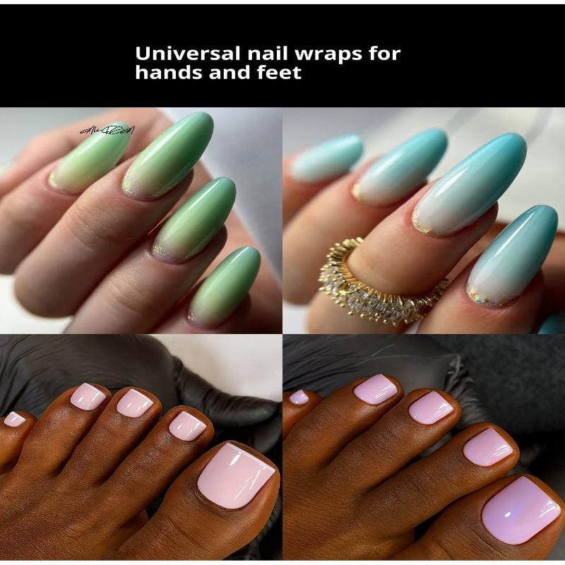 140Pcs Full Cover Ultra Thin Clear Press On Toenails Artificial Acrylic Fake Foot Nail Tips Manicure Tool for Easy Nail Art