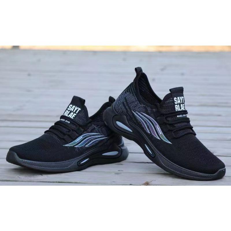Men S Knit Mesh Casual Sports Sneakers Lightweight Breathable Shoes