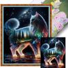 Полная вышивка хлопковой нитью 11CT Набивной набор для вышивания крестом с кошкой Искусство 40x50см