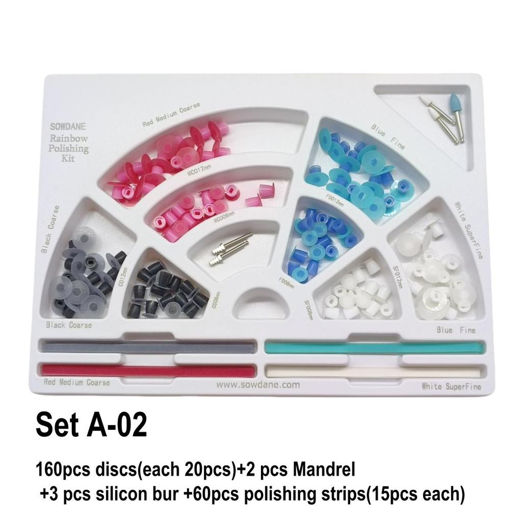 Стоматологический набор Super-Snap Rainbow Technique, стоматологические диски для полировки полости рта, набор держателей, финишная система, стоматологический инструмент