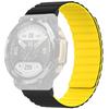Magnetic Sweat-proof Watch Band for Huami Amazfit T-Rex 2 Adjustable Silicone Wrist Strap Dual-Color Design