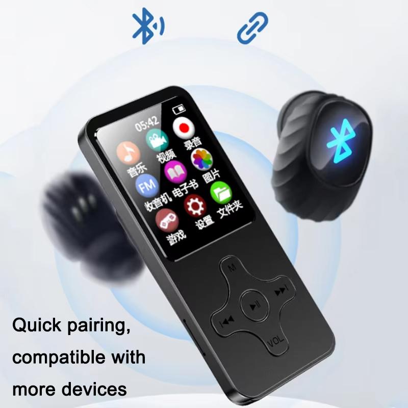 Portable Mini MP3 Player HiFi Music Speaker Bluetooth 4.0 Support Two-Way Transmission FM Radio Voice Recorder eBook For Walkman