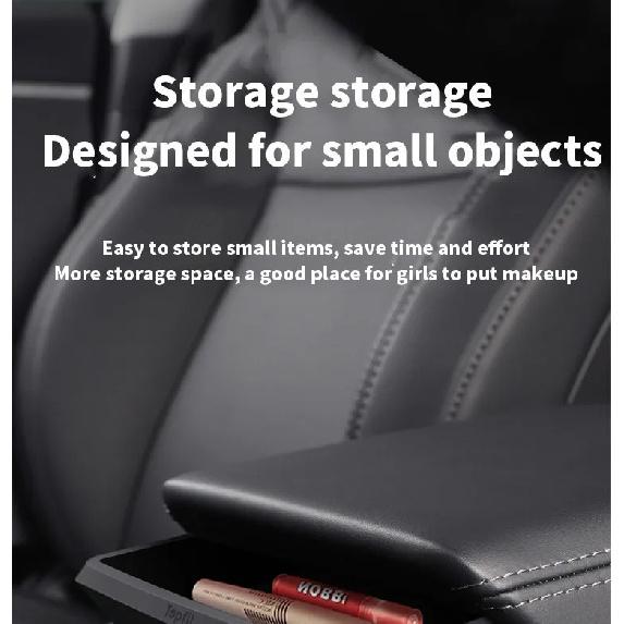 For Tesla Model 3 Highland Central Armrest Storage Box Car Glasses Phone Storage Multi-function Model Y Juniper 2025 Accessories