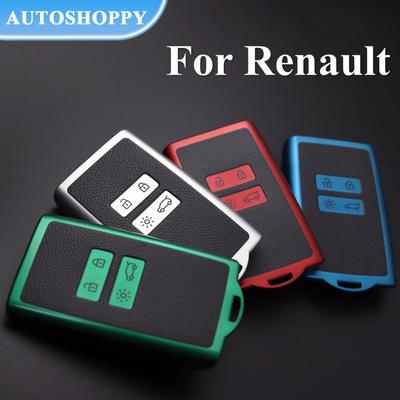Для Renault Captur Megane Talisman Espace Clio Zoe Koleos Scenic 4 Arkana Dacia Sandero Card TPU кожаный чехол для ключей автомобиля брелок