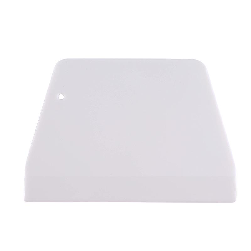 Набор из четырех скребков из полипропиленового пластика для приготовления тортов - включает трапециевидные и зубчатые скребки