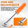 BARTOO 2PCS Automatic Slack Adjuster Tools, 5/16'' Double Square Ratcheting Wrench & Fork End Release Tool, Brake Adjustment Tool For Semi Truck,