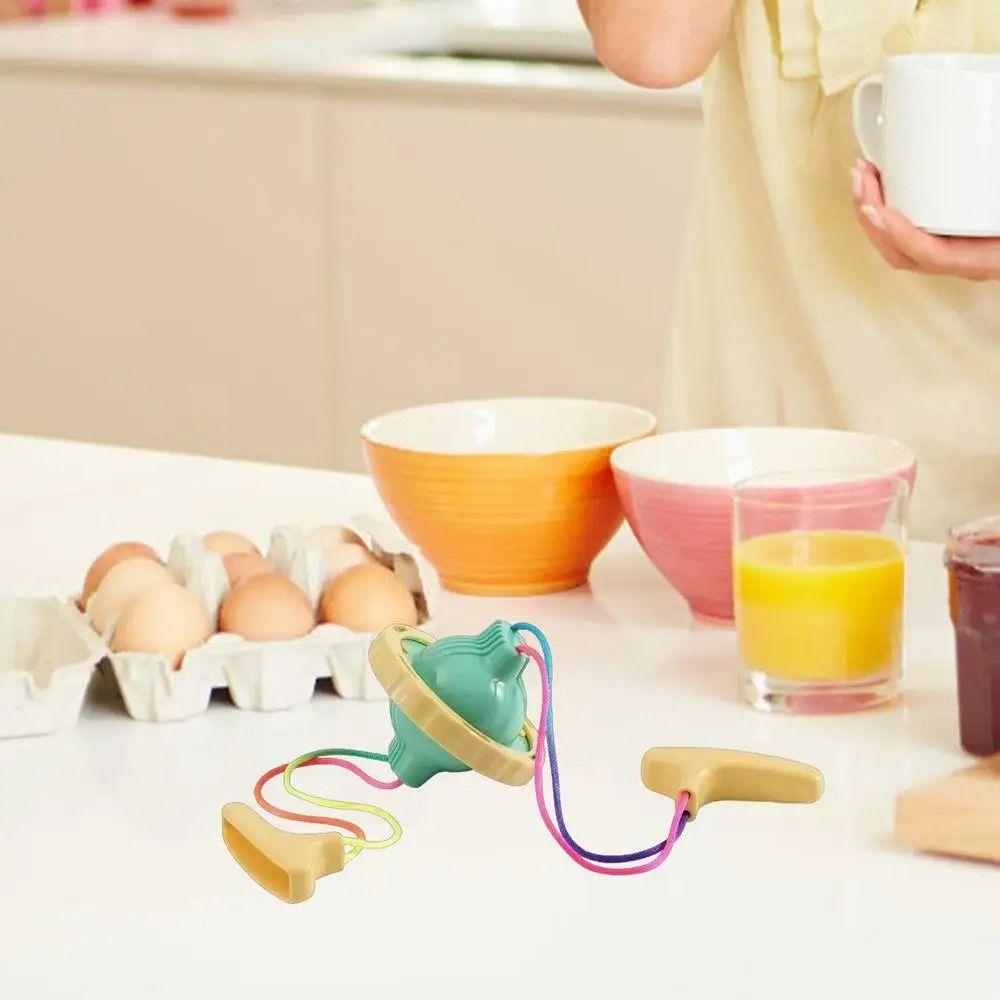 Manual Throw Egg Scrambler Thickened Egg Puller Cooking Utensil Egg Yolk Mixer  Home