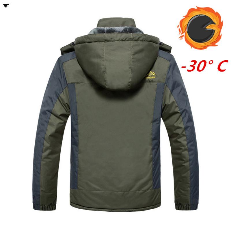 Men's Autumn and Winter Outdoor Mountaineering Suits Work Clothes Suits Oversized Cotton Suits Thermal Jackets + Thermal Trousers 2-piece Set