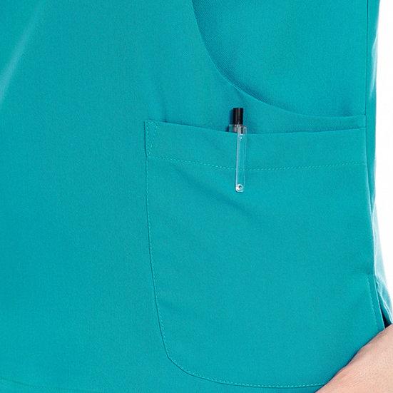 2 шт./компл., комплект женской больничной формы, комплект с круглым вырезом, застежкой-молнией, короткими рукавами, карманами, топ, брюки с эластичной резинкой на талии, быстросохнущий больничный стоматологический костюм медсестры