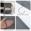 1Pcs Waterproof Hanging Handbag Organizer 6 Pockets Clear Sundry Bag  For Wardrobe Closet