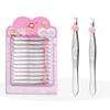 12PCS Straight Mouth/Diagonal Eyebrow Grooming Tweezers Eyelash Tweezers  Makeup Application