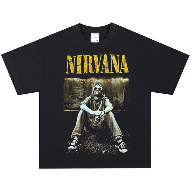 Футболка Nirvana Курт Кобейн, Мягкая ткань, Повседневная