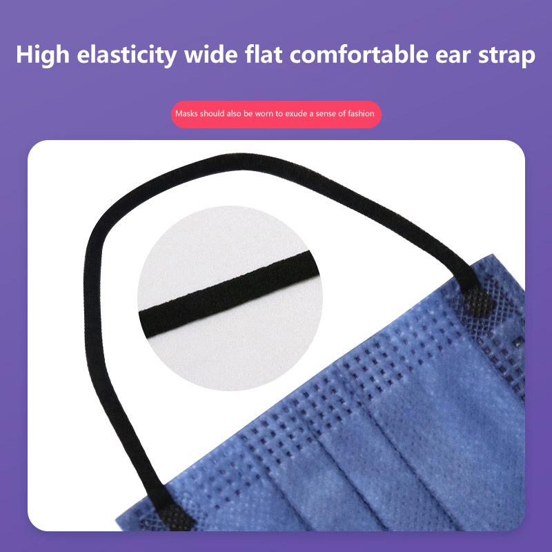 50 шт. 3/4 слойные маски для лица из ткани, выдуваемой методом расплавления, одноразовые защитные противопылевые маски для взрослых, нетканые ушные петли