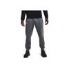 Under Armour Logo Patch Drawstring Knit Joggers Men Bottoms Grey 1366213-012