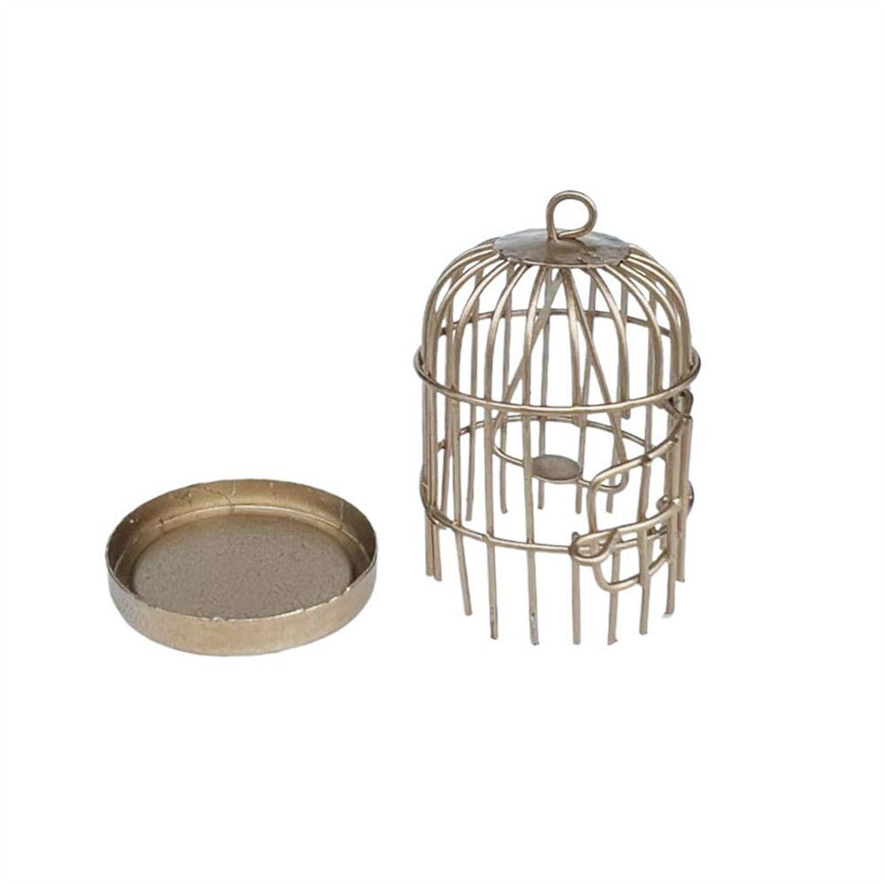 Миниатюрная металлическая клетка для птиц Сделай сам Домашнее подвесное украшение для 1/6 1/12 Настольный декор