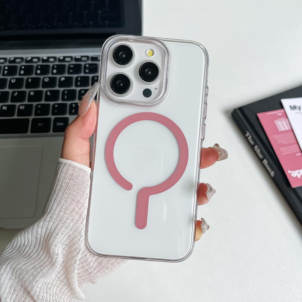 Simple and Transparent Suitable for Apple 16promax Magnetic Phone Case IPhone 15 Disassembly Lens 14 Anti Fall Protection