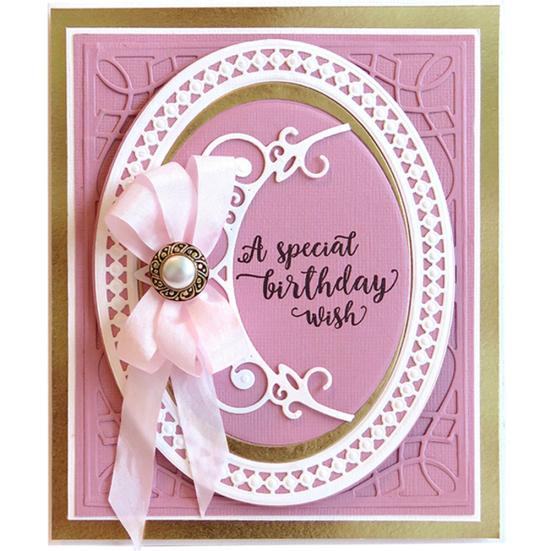 Овальная рамка для резки штампов DIY Скрапбукинг Тиснение бумажных карточек Фото Ремесло Плесень