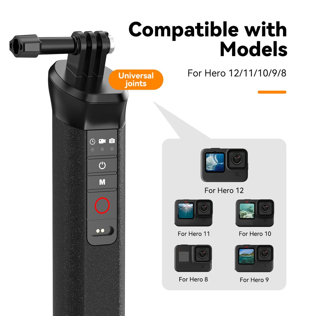 TELESIN спортивная камера плавающая ручка с дистанционным управлением затвором 15 м водонепроницаемая палка с запястьем