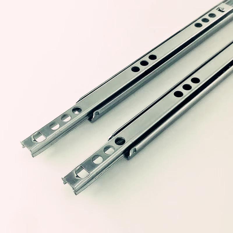 Heavy-Duty 17mm Two-Way Ball Bearing Drawer Slide for Desks
