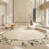 French Style Living Room Decoration Carpet Large Area Lounge Soft Floor Mat Irregular Shape Rugs for Bedroom Washable Study Rug