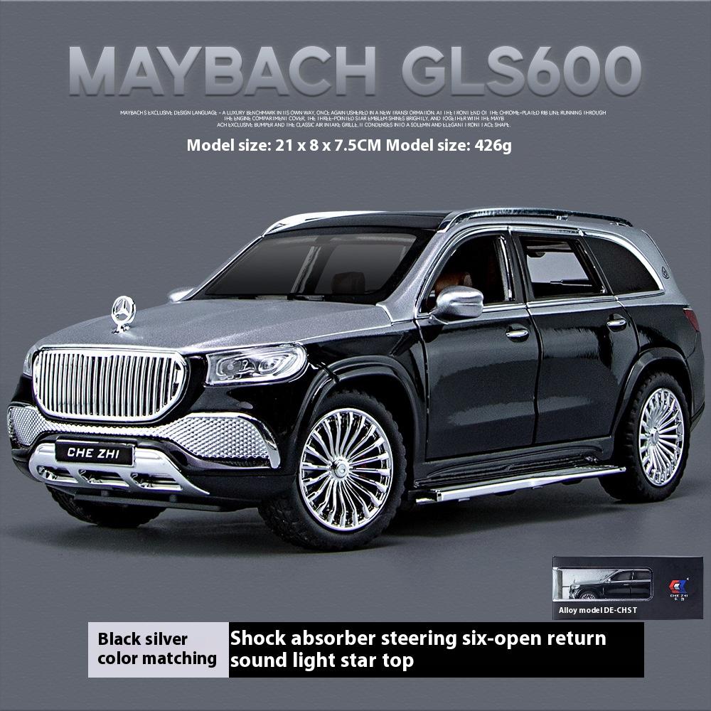 Масштаб 1/24 Симуляция Mercedes-Benz Maybach GLS600 Сплав Внедорожник Литая Металлическая Модель Коллекция Хобби Декоративные Изысканные Украшения Детская Игрушка
