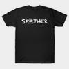 Мужская черная футболка с принтом группы Seether, печать на трансферной бумаге без вырезания, хлопковая футболка