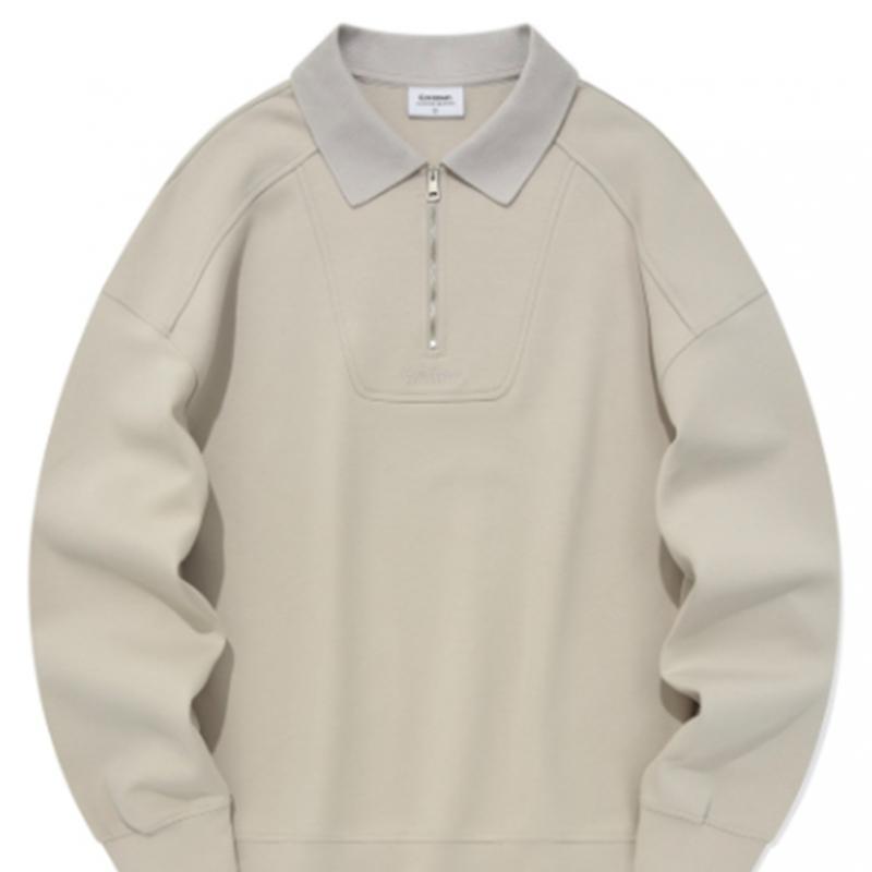 Свитшот Covernot с рваным воротником и застежкой-молнией на половину длины B1 Co2303cra1 Na Gr