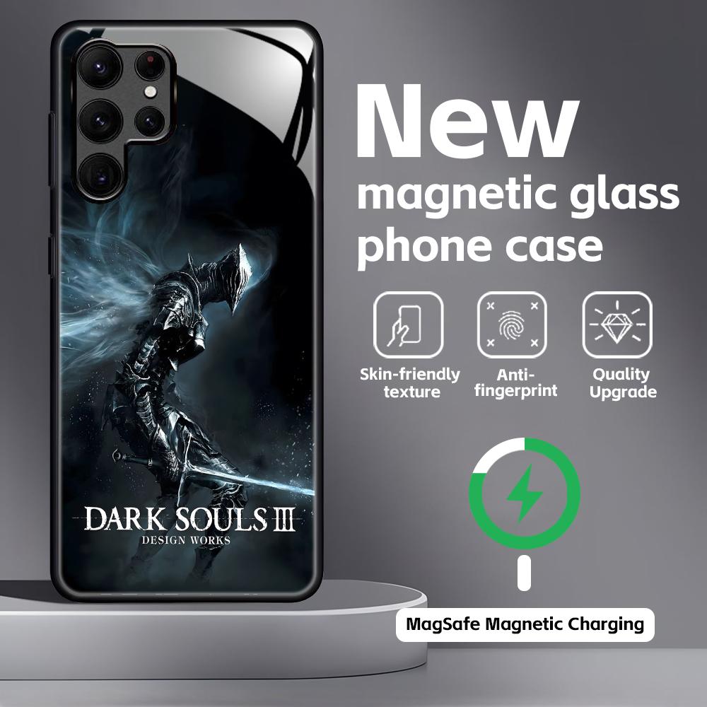 Classic game DARK SOULS Phone Case For Samsung S26 S25 S24 S23 S22 S21 Plus Ultra Note20 Glass Magnetic Case