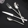 304 Stainless Steel Silver Western Tableware Knife Fork Spoon Cutlery Thickened Kitchen Utensils
