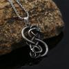 Dragon Titanium Steel Pendant, Retro Men's and Women's Necklace, Nordic Stainless Steel Pendant.